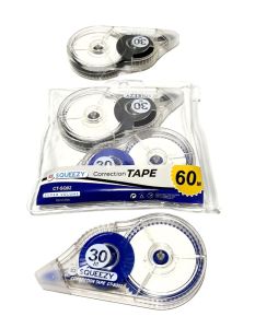 HARGA PER ( 1DUS/24PACKS ) CORRECTION TAPE SQUEEZY CT-SQ02 UKURAN 60M (BESAR)