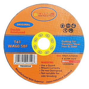 TORA Batu Potong Gerinda 4 Inch WA60 SBF T41 - Abrasive Cutting Wheel