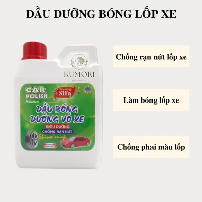 DUNG DỊCH DƯỠNG BÓNG LỐP XE CHỐNG RẠN NỨT SIFA 0.9L dung dịch chăm sóc vỏ xe hơi xe máy ô tô dầu đánh bóng lốp oto bảo dưỡng vỏ xe KUMORI STORE