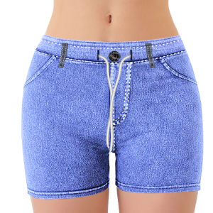 Ice Silk Boxer Shorts Women Summer Fashion High Waist Jeans Style Elastic Underwear Boyshort Thin Breathable Quick Dry Panties
