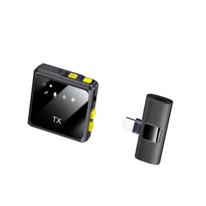 Mic-rô không dây 2.4GHz Clip-on Micro dây chuyền thông minh giảm tiếng ồn cho phát trực tiếp vlog video recoding