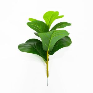 MIIQNUS Lớn Cây vả lá non nhân tạo Nhựa Cảm ứng thật Cây Giả Đạo cụ chụp ảnh Sôi động Cây lyrata giả Trang trí vườn nhà