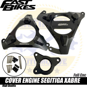 Cover Blok Bak Engine Mesin Full Cnc Model segitiga Fast Bikes 9003D Xabre Vixion MX king R15 MT15
