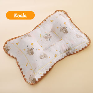 Mumystation Baby Pillow 3D Groove Design Newborn Pillow Fully Filled Cotton Breathable Soft Anti Flat Head Shaping