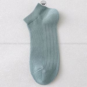 Combo 10 đôi tất cổ ngắn nam cao cấp vớ cổ ngắn nam chất liệu cotton hút ẩm thoáng khí -NGANTRONLUOI-FIVE-2002-CB10
