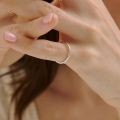 dashbrand DJ02 Line Open Ring  (Minimal Jewelry) แหวนเงินแท้ แหวนมินิมอล silver 925. 