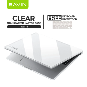 BAVIN C03 Clear Case Anti-Scratch + Keyboard Protector Compatible For iPh Laptop for 15"