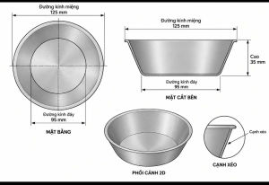 CHÉN LỚN ĐÁY BẰNG CHẤT LIỆU INOX