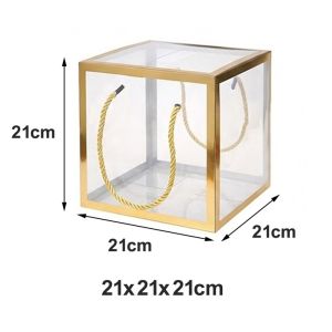 COOLSOOL Nhựa Túi quà tặng PVC Rõ ràng Chống thấm nước Túi quà trong suốt Di động Phong cách đơn giản Túi Tote Tiệc cưới