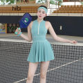 Váy Pickleball Liền Thân D102 Hai Dây Dáng Xòe, Kèm Mút Ngực. 