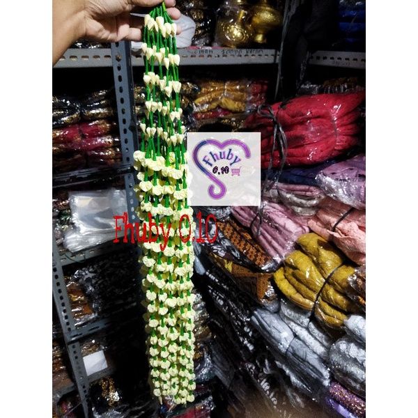 Jurai Melati Putih Imitasi / Aksesoris Bunga Imitasi Adat / Ronce Melati Palsu