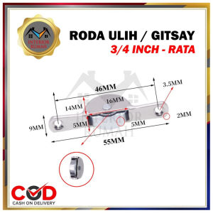 Roda Ulih Kecil Size 3/4 Inch 1 Inch Roda Etalase Roda Laher Coak dan Rata Kwalitas Terbaik