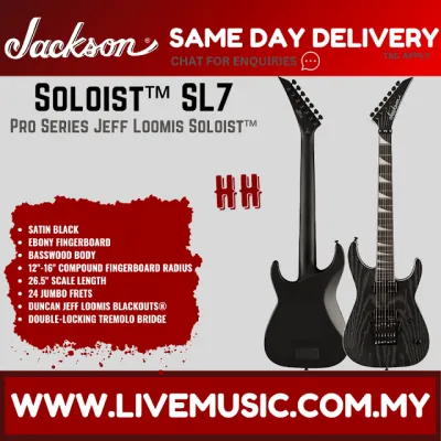 Jackson Pro Series Jeff Loomis Signature Soloist SL7 Electric Guitar Black