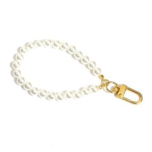 Imination Pearl Beads Keychain Wrist Lanyard Phonecase Charm Strap Fashion Lanyard Decorations for Keys Wallet Phonecase