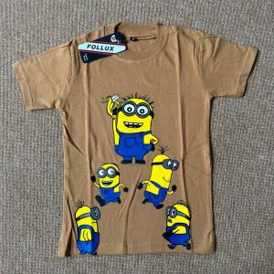 Follux - Baju Kaos Anak Motif Minion Usia 1-10 thn Bahan Katun Combed 30s