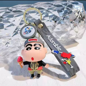 Gantungan Kunci 3D Karakter Shinchan lucu Keychain Karakter Lucu