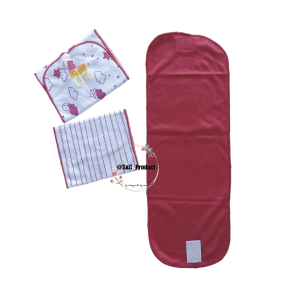 Set Gurita Bayi Multifungsi - Desain Kartun Bahan Kain Organik 3 pcs