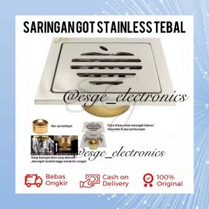 SARINGAN GOT KAMAR MANDI SARINGAN GOT STAINLESS SARINGAN CHROME SARINGAN GOT ANTI KECOAK FLOOR DRAIN