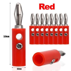 40PCS Universal 4mm Banana Plugs Audio Speaker Wire Cable Screw Banana Plug Connector Screw Terminal Binding Post Adapters