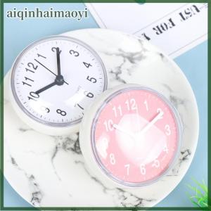 aiqinhaimaoyi Mini Sucker Đồng hồ treo tường phòng tắm Antifog nhà bếp không thấm nước nhà vệ sinh đồng hồ thạch anh