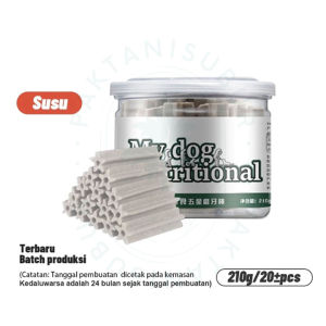 Dentalstick untuk Anjing - Dog Treats - Snack Anjing - Pembersih Gigi Anjing - Penghilang Bau Mulut dan Gigi Anjing Dental Stix Dentalight - Snack Anjing Vegebrand 7 - Dentalstick untuk Anjing - Dog Treats - Snack Anjing - Dental Stix Dentalight