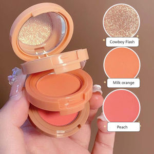 HUDAVIOJI 3 In 1 Matte Highlighter Blush Palette Pearly Blush Shiny Eyeshadow Face Makeup Palette
