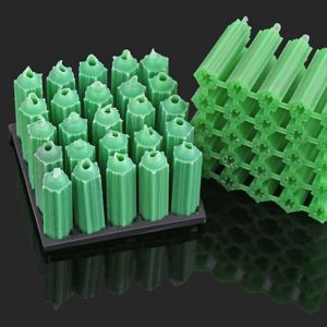 Yellow Green Plastic Expansion Pipe Tube M6 M8 M10 Ribbed Plastic Anchor Wall Wall Plugs For Self-tapping Screws