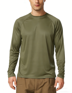 Mens Sun Protection Shirts UV SPF UPF 50+ Long Sleeve Rash Guard Fishing Running Quick Dry Lightweight Sports Running Shirt2026