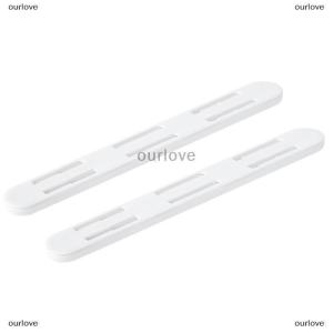 [COD] ourlove รางเลื่อนลิ้นชักสีขาว2ชิ้น เซ็ตรางเลื่อนรางสำหรับห้องครัวห้องนอนตู้เสื้อผ้ารางเลื่อนลิ้นชัก