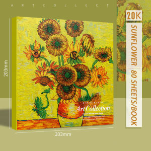 80 Sheets 20K Oil Painting Style Sketching Book  for Student Thickened Art Student Dedicated High Beauty Painted Books