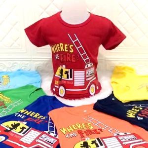 KAOS ANAK LAKI-LAKI TRUK FIRE USIA 1-12 TAHUN // BAJU ANAK COWOK