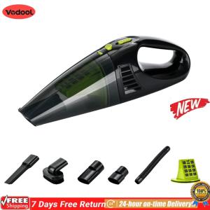 [Vodool Flagship Store]Car Vacuum Rechargeable Portable Car Vacuum Cleaner 4500PA Hand Held Vacuum 120W High Power for Home Car Office