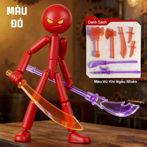 Đồ Chơi Người Que Cưỡi Mô Tô Chiến Binh Moto Stickman Đồ Chơi Stickman Hình Nhân Cử Động 360 Độ