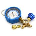 (เครื่องมือช่าง)เกจ์วัดน้ำยา แอร์ หัวเดี่ยว HONGSEN HS-473AL พร้อมสาย 36 นิ้ว  R32 R410A R22 R134A วัดได้ทุกน้ำยา มีตาแมว. 