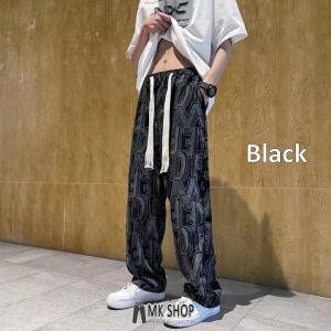 MKSHOP casual pants men drawstring high street trendy hip hop straight loose pants seluar kasual lelaki 休闲裤 (0912)