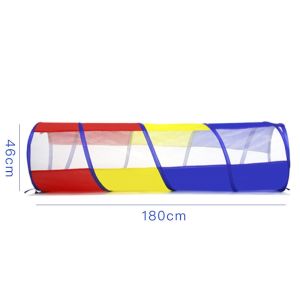 180cm Portable Baby Tunnel Foldable Crawl Through Play Tunnel Sensory Training Toy for Kids Children