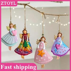 ZTOYL💝 4PCS Set Vintage Angel Hanging Decor Handmade Christmas Ornaments Festive Decor For Xmas Tree Home Office 2026 New Year Gift