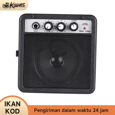 KAWES Amplifier Gitar Mini 5W Elektrik Akustik Speaker Penguat Suara Listrik