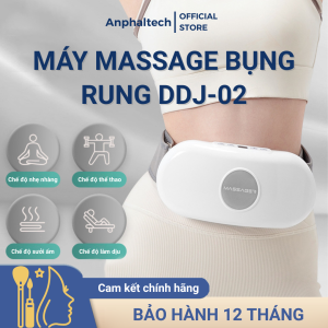 Đai Massage Rung Giảm Mỡ Bụng DDJ-02 Máy Massage Giảm Mỡ Chườm Nóng Kết Hợp Với Rung Tần Số Cao Mát Xa Giảm Đau Nhức