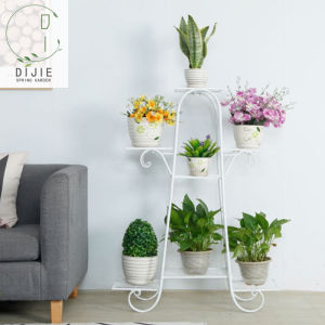[COD] 7-layer plant rack indoor corner flower rack balcony flower pot rack Nordic gardening iron potted display rack living room courtyard rack