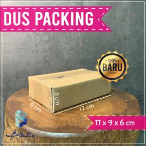 Kardus Packing Polos 17x9x6 Karton Box Packaging Dus Baru Polos Murah-Dus Kemasan Baru Polos