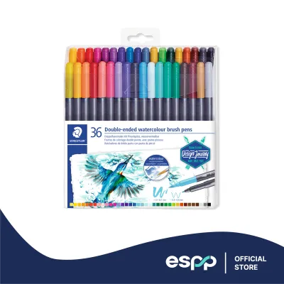 STAEDTLER 3001 Double-ended watercolour brush marker pen (18 colours 36 colours)