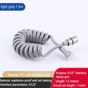 MEIDOO High Quality PU Bidet Spring Shower Hose Various Sizes