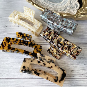 [SG] NEW Product PROMO | French Elegant Acetate Fiber Medium & BIG hair claw 7cm & 10cm Beautiful Hair Grip hair accessories for women