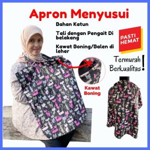 Apron Menyusui Bayi Multifungsi 3in1 Full Cover Melingkar Untuk Penutup Menyusui Nursing Cover