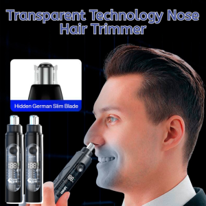 3-in-1 Electric Nose Hair Trimmer Nonrusting Concealed Blades Type-c Rechargable Low Noise 360° Rotating Cutting Shaver