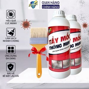 Combo 2 chai dung dịch tẩy mốc SMART siêu mạnh mỗi chai 1000ml
