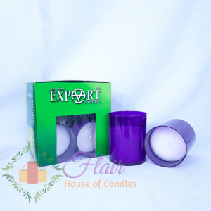Flair VPC04 Smokeless Colored Scented Vigil Candles (4pcs/box - 16 Hours Burning Time Each) 6.5cm Tall