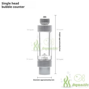 Aquascape CO2 Bubble Counter with Check Valve Single/Double Head