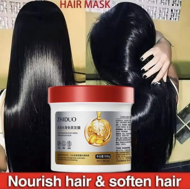 FASHION OS】500g Hair Mask Hair Repairs Frizzy Hair Mask Smoothing